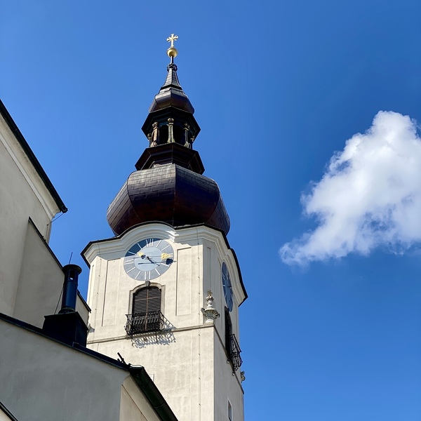 Stadtpfarre Wels Turm / Maximilian Staflinger Obere Turmhälfte