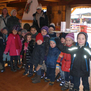 Kindergarten bereitet sich auf Weihnachten vor