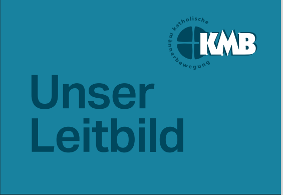 Postkarte mit Schriftzug 'Unser Leitbild' der KMB