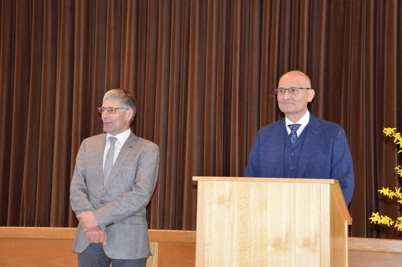 Obmann Niedermayr Franz und Referent Fritz Dobringer