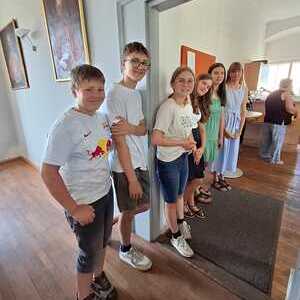 Die Minis beim Pfarrcafé